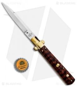 AGA Campolin 10" Frosolone Bayonet Stiletto Knife Snakewood (4.5" Polish) -CRKT Sales Store AGA Campolin 10in Frosolone Bayonet Stiletto Snakewood Polish BHQ 85760 jr bottlecap
