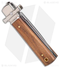 AGA Campolin 6" Dominus Leverlock Automatic Knife Wood (2.5" Satin) -CRKT Sales Store AGA Campolin 6in Dominus LL Auto Wood Satin BHQ 178780 jr side