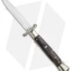 AGA Campolin 9" Italian Stiletto Swinguard Bayonet Automatic Knife Dark Horn