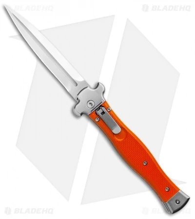AGA Campolin Zero Dagger Leverlock Automatic Knife Orange G-10 (3.75" Satin) 1 AGA Campolin Zero Dagger Leverlock Automatic Knife Orange G-10 (3.75" Satin)