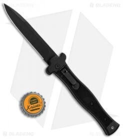 AGA Campolin Zero Bayonet Leverlock Automatic Knife SWAT G-10 (3.75" Black) -CRKT Sales Store AGA Campolin Zero SWAT G 10 LL Auto Bayo Black GX 30506 jr bottlecap