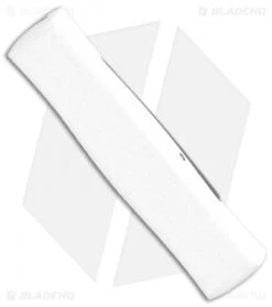 AKC Minion Concord Spear Point OTF Automatic Knife White/Black (2.4" Satin) -CRKT Sales Store AKC 007 Mini Concord OTF Auto White Black Satin BHQ 135712 jr side