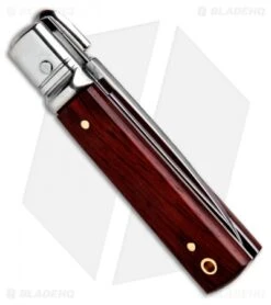 AKC Classic 6" Lever Lock Automatic Italian Knife Cocobolo (2.25" Satin) -CRKT Sales Store AKC Classic Leverlock Cocobolo BHQ 50891 ns side