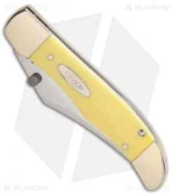 Case Kickstart Mid-Folding Hunter Assisted Knife Yellow (31265AC SS) -CRKT Sales Store Assisted Opener Smooth Yellow Synthetic Mid Hunter clip BHQ 86872 er spine