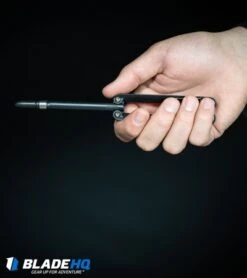 BaliYo By Spyderco Pen Butterfly Flipper (Black) 7 BaliYo By Spyderco Pen Butterfly Flipper (Black) -CRKT Sales Store BaliYo by Spyderco Pen Butterfly Flipper Black BHQ 4501 kp in hand web