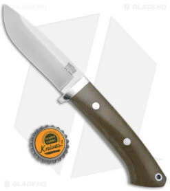 Bark River Classic Drop Point Fixed Blade Knife Green Micarta (3.75" Satin) -CRKT Sales Store Bark River Classic Drop Point Fixed Blade Green Micarta Satin BHQ 175402 jr bottlecap