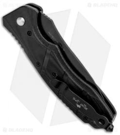 Bear OPS Bold Action V Tanto Automatic Rescue Knife Black G-10 (3.75" Black) -CRKT Sales Store Bear OPS Bold Action V Tanto Auto Rescue Black G 10 Black AC 510 B4 B BHQ 94475 jr side
