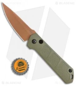 Boker Burnley Kihon Desert Warrior Drop Point Automatic Knife (3.3" Copper D2) -CRKT Sales Store Boker Burnley Kihon Desert Warrior DP Auto Copper D2 01BO955NSOI BHQ 101391 jr bottlecap