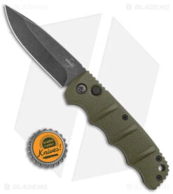 Boker Kalashnikov Drop Point Automatic Knife OD Green (3.25" Smokewash) -CRKT Sales Store Boker Kalashnikov Auto OD Green D2 Smokewash BHQ 144761 jr bottlecap