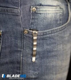 Boker Kalashnikov Limited Edition Dagger Automatic Knife (3.25" Damascus) -CRKT Sales Store Boker Kalashnikov Automatic Knife Black Bead Blast KALS74 BHQ 0103 kp in pocket web 13