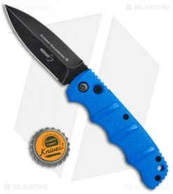 Boker Kalashnikov Dagger Automatic Knife Blade HQ Blue (3.25" Smokewash D2) -CRKT Sales Store Boker Kalashnikov Dagger Auto Blue Black 01KALS32N BHQ 75530 jr bottlecap 2