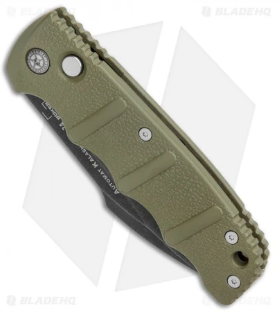 Boker Kalashnikov Harpoon Automatic Knife OD Green (3.25" Smokewash D2) 2 Boker Kalashnikov Harpoon Automatic Knife OD Green (3.25" Smokewash D2) - Image 2
