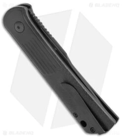 Boker Lundquist Alluvial Automatic Knife Black (3" Black) -CRKT Sales Store Boker Lundquist Alluvial Auto Black Aluminum Black BHQ 125068 jr side