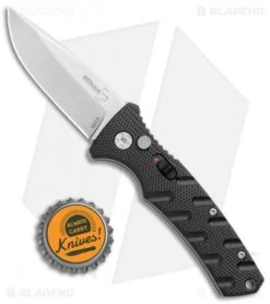 Boker Mini Strike Automatic Knife Black Aluminum (2.6" Stonewash D2) -CRKT Sales Store Boker Mini Strike Auto Black SW 01BO435NSOI BHQ 99628 jr bottlecap