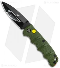 CRKT Sales Store 24 Boker Mini Warhawk Kalashnikov Dagger Automatic Knife Green (2.5" Black D2)