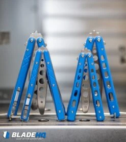 Boker Plus Balisong Trainer Butterfly Knife Blue G-10 (4" Satin) 01BO713 -CRKT Sales Store Boker Plus Balisong Trainer Butterfly Knife Blue G 10 Satin 01BO713 BHQ 99634 kp cnc web