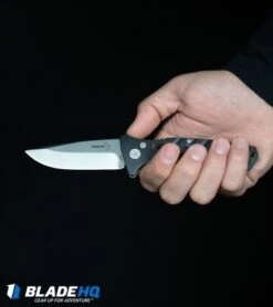 Boker Plus Strike Drop Point Automatic Knife (3.25" Stonewash) 9 Boker Plus Strike Drop Point Automatic Knife (3.25" Stonewash) -CRKT Sales Store Boker Plus Strike Drop Point Automatic Knife Stonewash 01BO400N BHQ 32040 kp in hand web 1