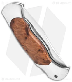 Boker Scout Lockback Pocket Knife Thuya Wood (3.125" Satin) 112002TH -CRKT Sales Store Boker Scout Lock Back Pocket Knife Thuya Wood 3in Satin BHQ 40099 td side