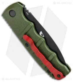 Boker Warhawk Kalashnikov Dagger Automatic Knife Green (3.25" Black D2) -CRKT Sales Store Boker Warhawk Kalashnikov Dagger Auto Black 01KALS41NSOI BHQ 92862 jr side