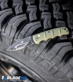 Boker Warhawk Kalashnikov Dagger Automatic Knife Green (3.25" Black D2) -CRKT Sales Store Boker Warhawk Kalashnikov Dagger Automatic Knife Green Black BHQ 92862 kp tire web