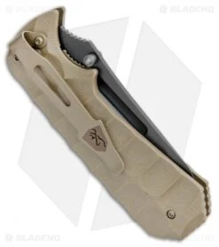 Browning Black Label Unleashed Spring Assisted Knife (3.375" Black) 320175BL -CRKT Sales Store Browning Black Label Unleashed SA Black BR175BL BHQ 40764 jr side