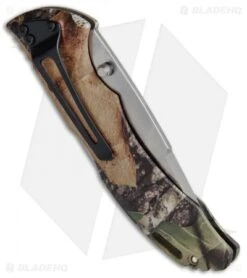 Buck Knives Buck Bantam BHW Lockback Knife Mossy Oak Break-Up Camo (3.625" Satin) 0286CMS -CRKT Sales Store Buck Bantam BLW Mossy Oak Camo Break Up 0286CMS B CAT. 5961 BHQ 12363 jr side