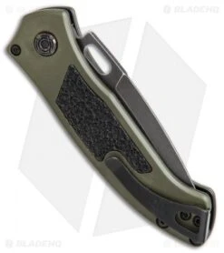 Buck Knives Buck Impact Automatic Knife OD Green (3.125" Black SW) 0898GRS -CRKT Sales Store Buck Impact Automatic OD Green black sw 0898GRS BHQ 51277 er side