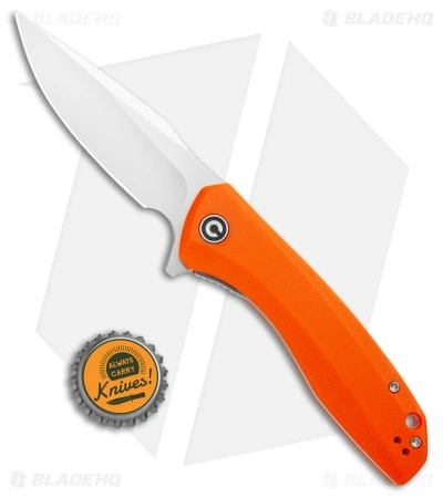 CIVIVI Baklash Flipper Liner Lock Knife Orange G-10 (3.5" Satin) C801G 4 CIVIVI Baklash Flipper Liner Lock Knife Orange G-10 (3.5" Satin) C801G - Image 4