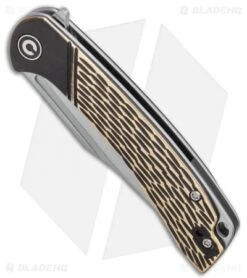 CIVIVI Dogma Liner Lock Knife Brass (3.5" Stonewash) C2014A 7 CIVIVI Dogma Liner Lock Knife Brass (3.5" Stonewash) C2014A -CRKT Sales Store CIVIVI Dogma Liner Lock Knife Brass 3.5 Stonewash C2014A BHQ 115980 LS Spine