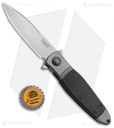 CRKT Bombastic Frame Lock Knife Black GFN (3.3" Satin) K340KXP 4 CRKT Bombastic Frame Lock Knife Black GFN (3.3" Satin) K340KXP - Image 4