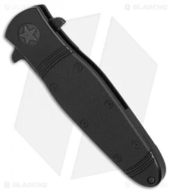 CRKT Bombastic Frame Lock Knife Black GFN (3.3" Black) K345KKSP -CRKT Sales Store CRKT Bombastic Black Plain Edge BHQ 78172 er spine