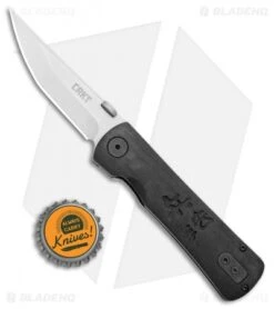 CRKT Folding Heiho Spring Assisted Knife (3.125" Satin) 2900 -CRKT Sales Store CRKT Folding Heiho SA Satin 2900 BHQ 6277 jr bottlecap
