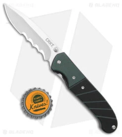 CRKT Ignitor Spring Assisted Knife Black & Green G-10 (3.38" Satin Serr) 6855 7 CRKT Ignitor Spring Assisted Knife Black & Green G-10 (3.38" Satin Serr) 6855 -CRKT Sales Store CRKT Ignitor SA Black and Green G 10 Satin Serr BHQ 4147 jr bottlecap