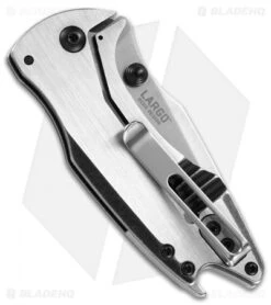 CRKT Ochs Largo Spring Assisted Knife Stainless Steel (2.5" Satin) 5360 -CRKT Sales Store CRKT Largo jr side 2