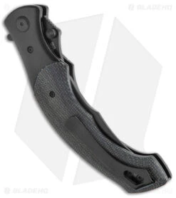 CRKT Ritual Spring Assisted Knife Black Micarta (4.37" Black 14C28N) 7471K -CRKT Sales Store CRKT SA Black Resin Infused Fiber Black BHQ 176877 jr side