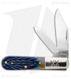 Case Barlow Pocket Knife 3.3" Purple Tribal Jigged Bone (62009 1/2 SS)