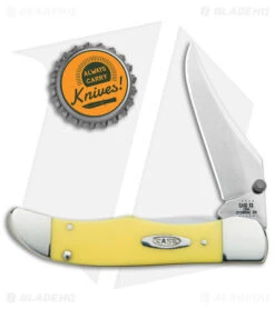 Case Kickstart Mid-Folding Hunter Assisted Knife Yellow (31265AC CV) 30117 -CRKT Sales Store Case Kickstart Mid Folding Hunter Assisted Yellow SW BHQ 122439 jr bottlecap