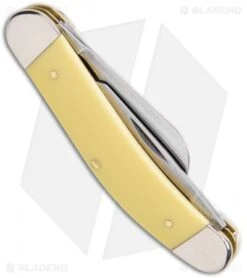 Case Knives Sowbelly Pocket Knife Yellow Synthetic (TB3339 CV) -CRKT Sales Store Case Knives Sowbelly Pocket Knife Yellow Synthetic BHQ 122437 td side