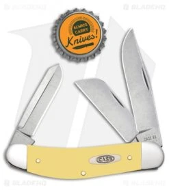 Case Knives Sowbelly Pocket Knife Yellow Synthetic (TB3339 CV) -CRKT Sales Store Case Knives Sowbelly Pocket Knife Yellow Synthetic BHQ 122437 td size