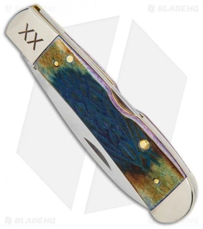 Case Tribal Lock Knife 4.125" Burnt Purple Bone Tribal Jig (TB612010L SS) 61800 2 Case Tribal Lock Knife 4.125" Burnt Purple Bone Tribal Jig (TB612010L SS) 61800 - Image 2