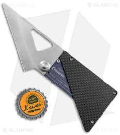 Daggerr Knives Card Knife Carbon Fiber/Titanium (3.3" SW) 9 Daggerr Knives Card Knife Carbon Fiber/Titanium (3.3" SW) -CRKT Sales Store Daggerr Knives Card Knife CF Blue Ano Ti Satin BHQ 144318 jr bottlecap