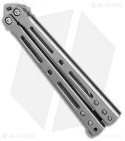DogBite Knives DB3.1 Balisong Butterfly Knife Gray Ti (4" Stonewash) 7 DogBite Knives DB3.1 Balisong Butterfly Knife Gray Ti (4" Stonewash) -CRKT Sales Store DogBite Knives DB3 1 gray ti sw 440c BHQ 35283 er spine