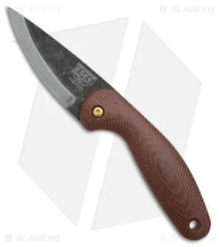 ESEE Knives Pinhoti Friction Folder Knife Brown Sculpted Micarta (3.25" BSW)