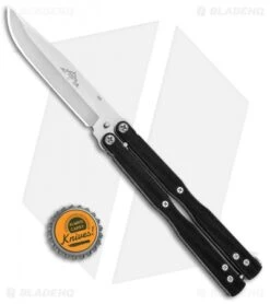 Emerson Longhorse Flipper Balisong Butterfly Knife Black G-10 (3.8" Stonewash) 7 Emerson Longhorse Flipper Balisong Butterfly Knife Black G-10 (3.8" Stonewash) -CRKT Sales Store Emerson Longhorse Flipper Balisong Black G 10 SW BHQ 80620 jr bottlecap