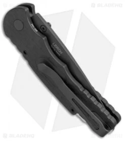 Pro-Tech Lerch TR-5 Spring Assisted Knife Black Feathered (3.25" Black) SA.5 -CRKT Sales Store Emerson Protech Lerch TR 5 Feathered Blk SA.5 BHQ 50425 jr side