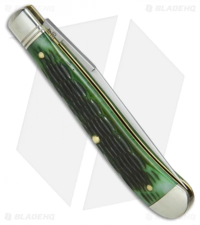 GEC #48 Northfield UN-X-LD Pocket Knife 3.8" Pickle Green Jigged Bone 488117 2 GEC #48 Northfield UN-X-LD Pocket Knife 3.8" Pickle Green Jigged Bone 488117 - Image 2