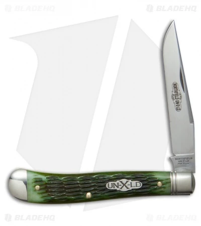 GEC #48 Northfield UN-X-LD Pocket Knife 3.8" Pickle Green Jigged Bone 488117 1 GEC #48 Northfield UN-X-LD Pocket Knife 3.8" Pickle Green Jigged Bone 488117