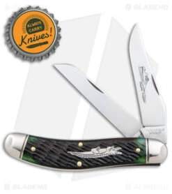 GEC #88 Tidioute Bayou Trapper Knife Swamp Green Jigged Bone Gator (3" Satin) -CRKT Sales Store GEC 88 Tidioute Bayou Trapper Swamp Green Jigged Bone Satin BHQ 144438 jr bottlecap