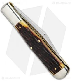 GEC #97 Tidioute Cutlery Pocket Knife 4.6" Autumn Gold Jigged Bone 6 GEC #97 Tidioute Cutlery Pocket Knife 4.6" Autumn Gold Jigged Bone -CRKT Sales Store GEC Tidioute Cutlery Autumn Gold Jigged Bone 971119 BHQ 96503 jr side