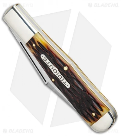 GEC #97 Tidioute Cutlery Pocket Knife 4.6" Autumn Gold Jigged Bone 2 GEC #97 Tidioute Cutlery Pocket Knife 4.6" Autumn Gold Jigged Bone - Image 2